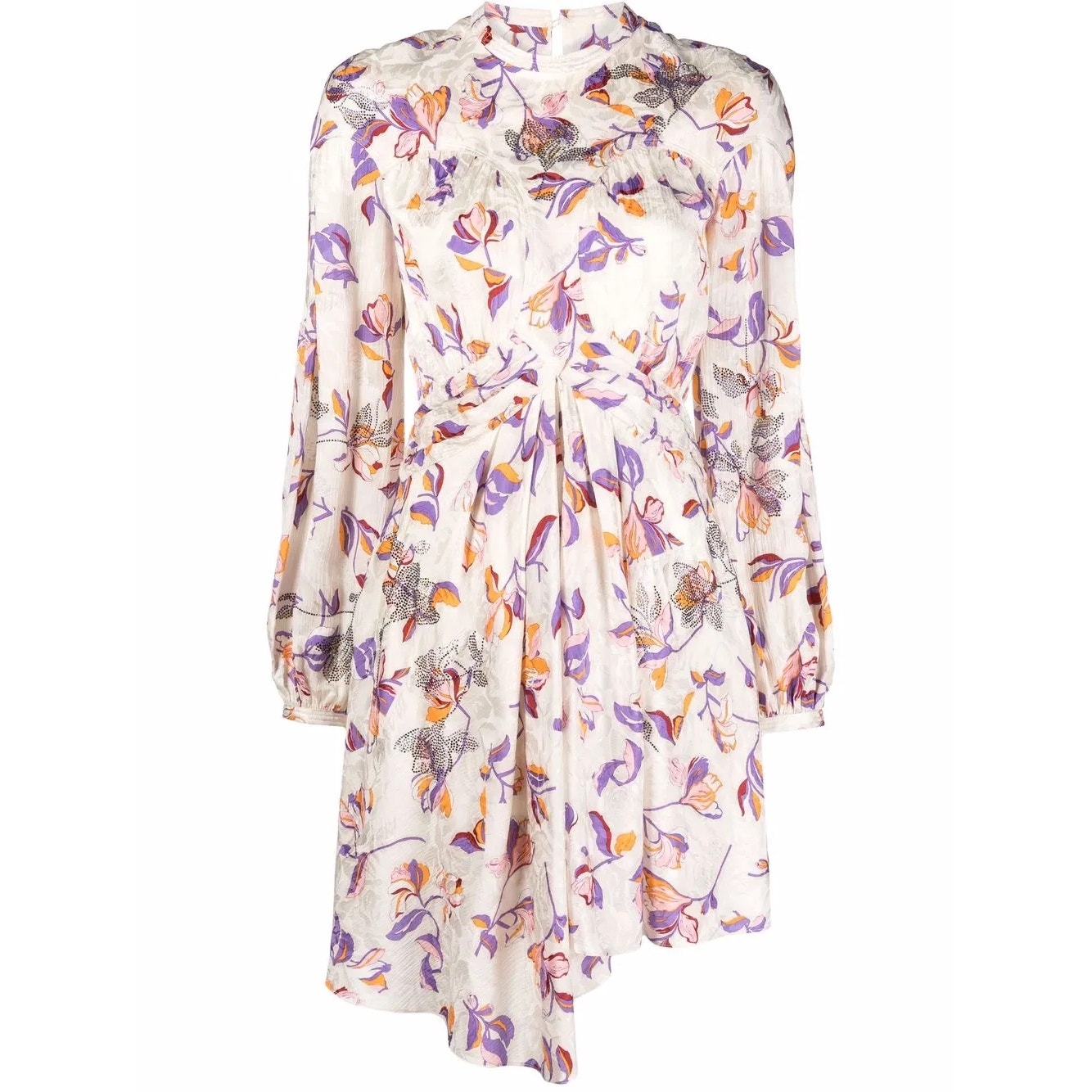 Zadig & Voltaire Rivage Embellished Floral Silk Blend Dress Medium Parisian